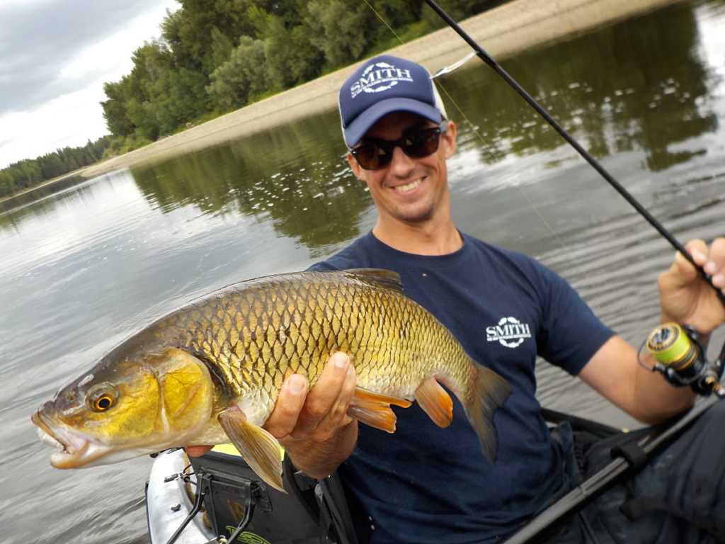 Pêche en kayak sur l'Allier