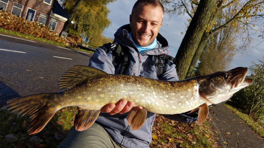 Pêche sur les polders en Hollande